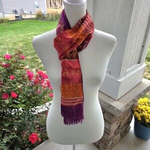Diane Gilman 100% Silk Scarf